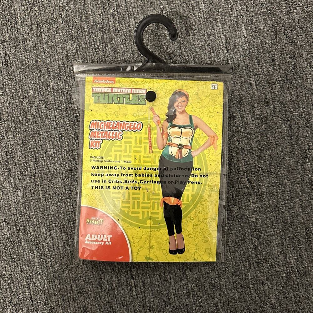 Spirit Halloween TMNT Michelangelo Metallic Sash Accessory Kit